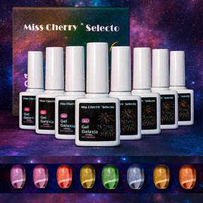 Miss Cherry Gama Galaxia Efecto ojo de gato gel semipermanente UV LED uñas manicura arte en uñas