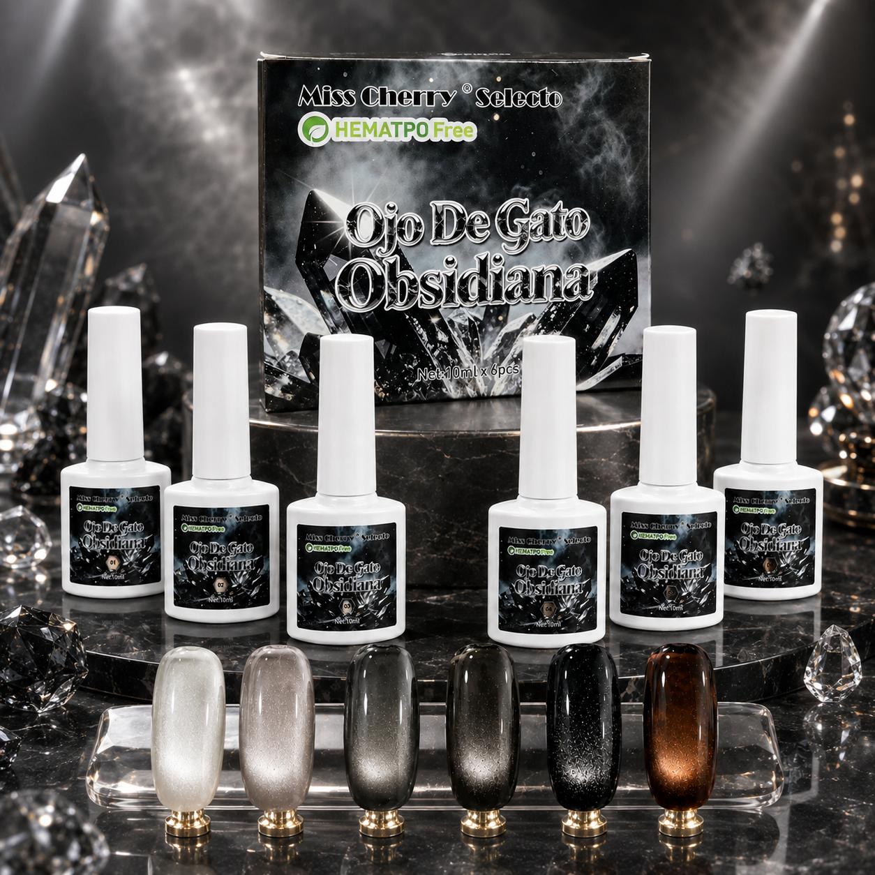 Miss Cherry Gel Semipermanente Gama Ojo de Obsidiana