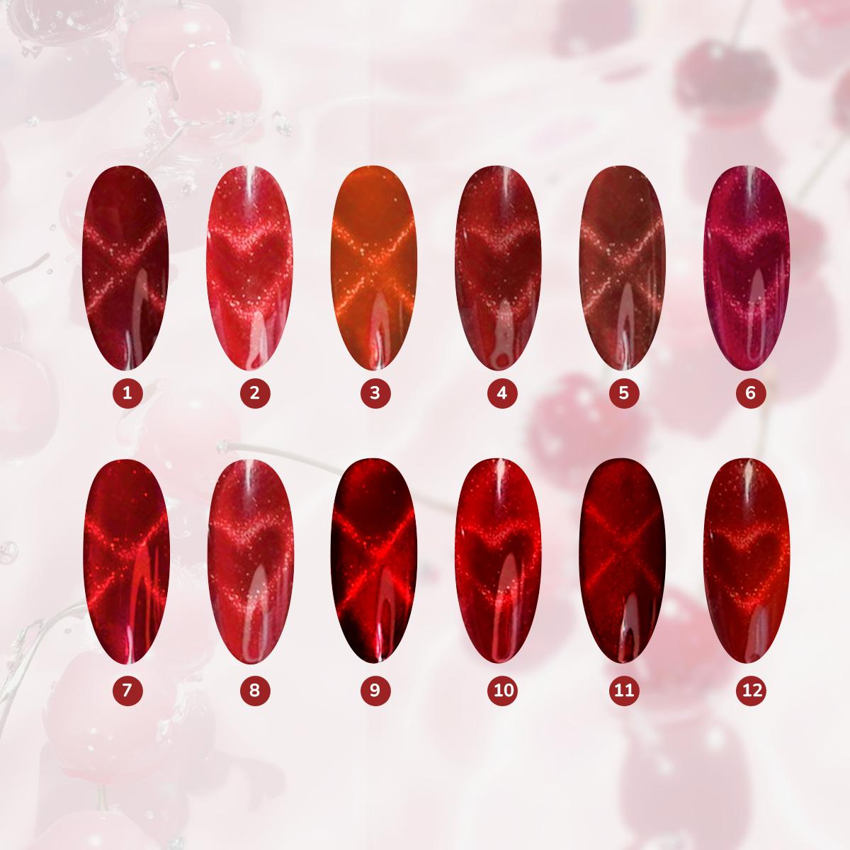 Miss Cherry Ojo de gato Cereza 10ml 12 piezas