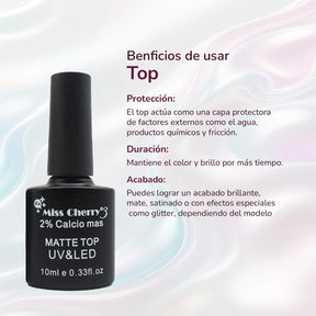 Miss Cherry  Top CRISTAL 2% Calcio más 10ml 12 Piezas