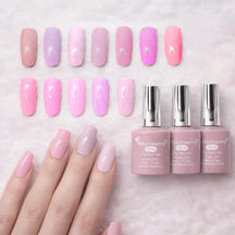 Miss Cherry Gama de 12 piezas Gel semipermanente Multicolor para uñas UV-Led