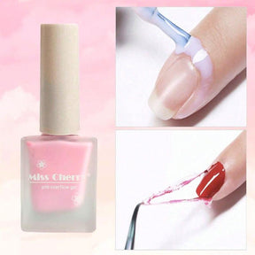 MISS CHERRY 3 Esmaltes de látex líquido para uñas, cinta protectora de esmalte de uñas, protector de la piel del dedo para la aplicacion de esmaltes, arte de uñas