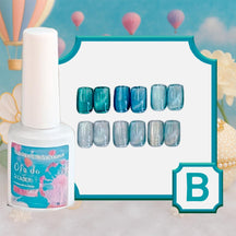 Miss Cherry Gel Esmalte Semipermanente para Uñas Ojo de Gato Sky 6 pzs 10 ml