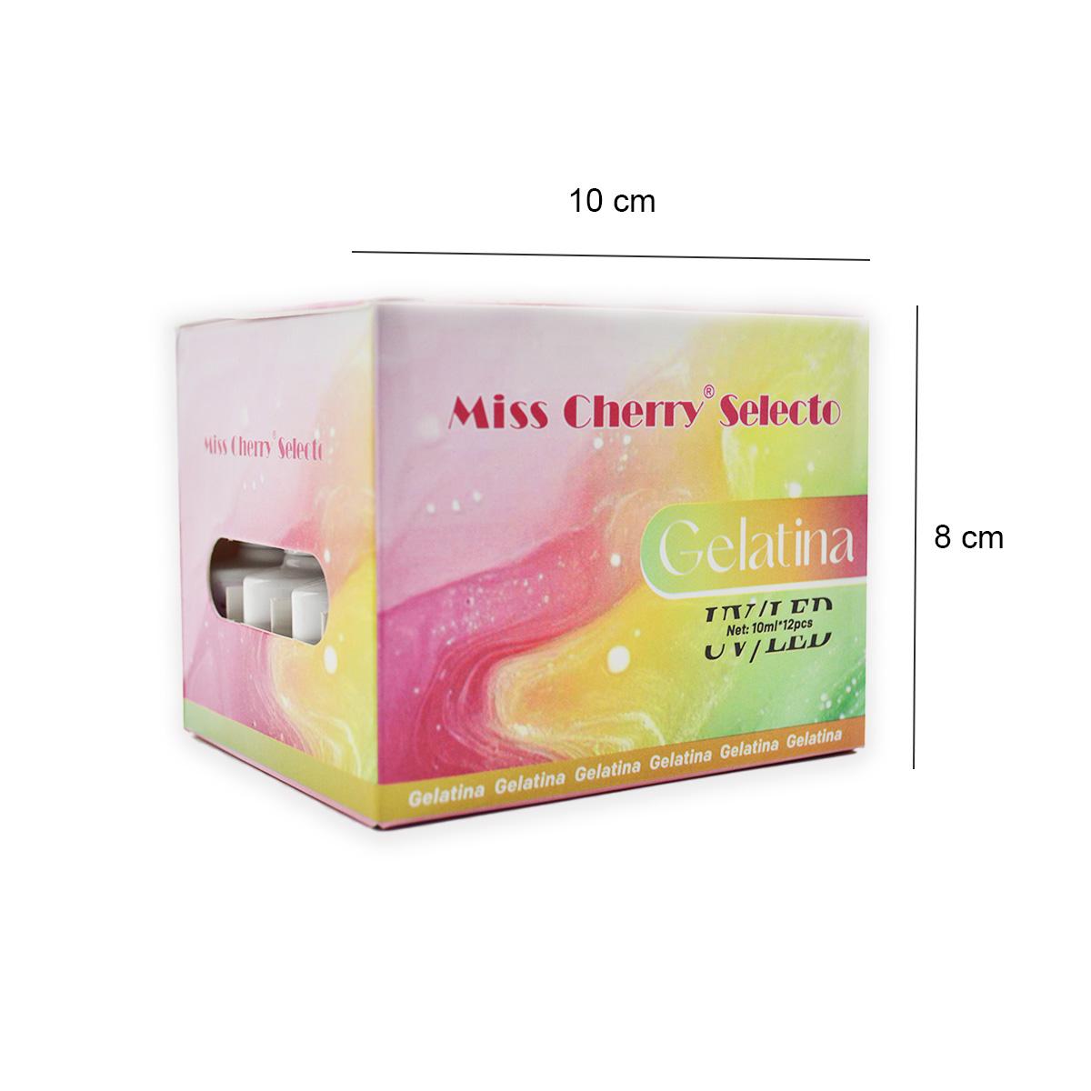 Miss Cherry Gama Gelatina 12 piezas 10ml gel semipermanente UV LED uñas manicura ART NAIL