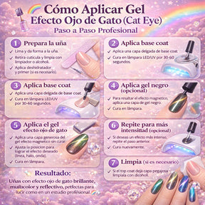 Miss Cherry DIAMANTE ARCOIRIS 6 pcs gama profesional para uñas UV LED gel semipermanente