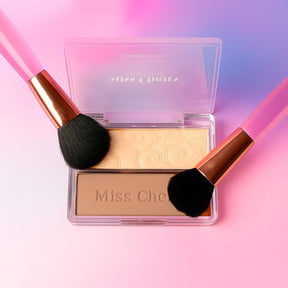 Miss Cherry Makeup Contorno compacto Polvo e Iluminador/Contorno Duo ideal para esculpir el rostro