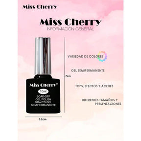 MISS CHERRY Gel esmalte semipermanente para uñas Uv Led GAMA DE 30 PZS