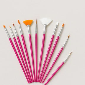 Miss Cherry Juego de pinceles 15 piezas profesionales para el arte en u{as manicuristas ART NAIL