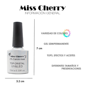 Miss Cherry  Top CRISTAL 2% Calcio más 10ml 12 Piezas