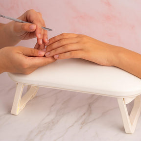 Miss Cherry Descansa Brazos Cojin reposabrazos con tapete Manicura Repozabazos uñas Exclusivo