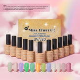 Miss Cherry Diamante smalto Gel para Uñas gama profesional UV LED  12 pzs 10 ml