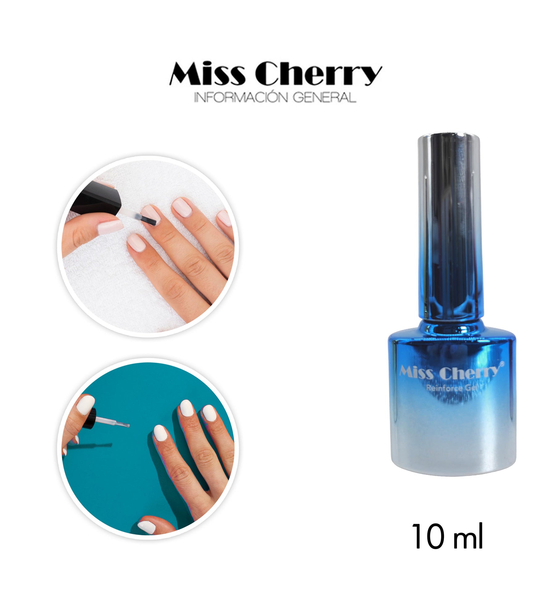 Miss Cherry Top Esmalte de Efectos para Uñas Nails 10 ml 12 pcs