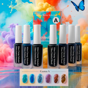 Miss Cherry Tinta de alcohol Marmorl Efecto acuarela para uñas semipermanente profesional