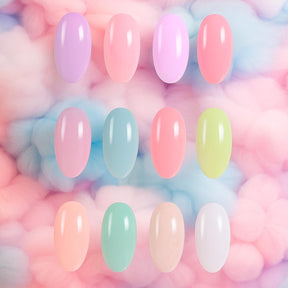 Miss Cherry Rubber Pastel 12p Gel semipermanente UV LED nail uñas manicura