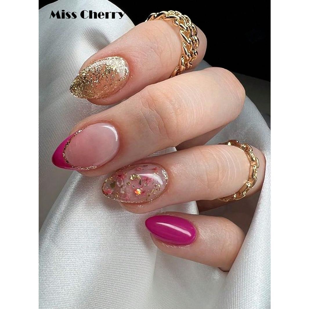 MISS CHERRY Tips para el arte de las uñas acrilicas naturales TIP CRISTAL