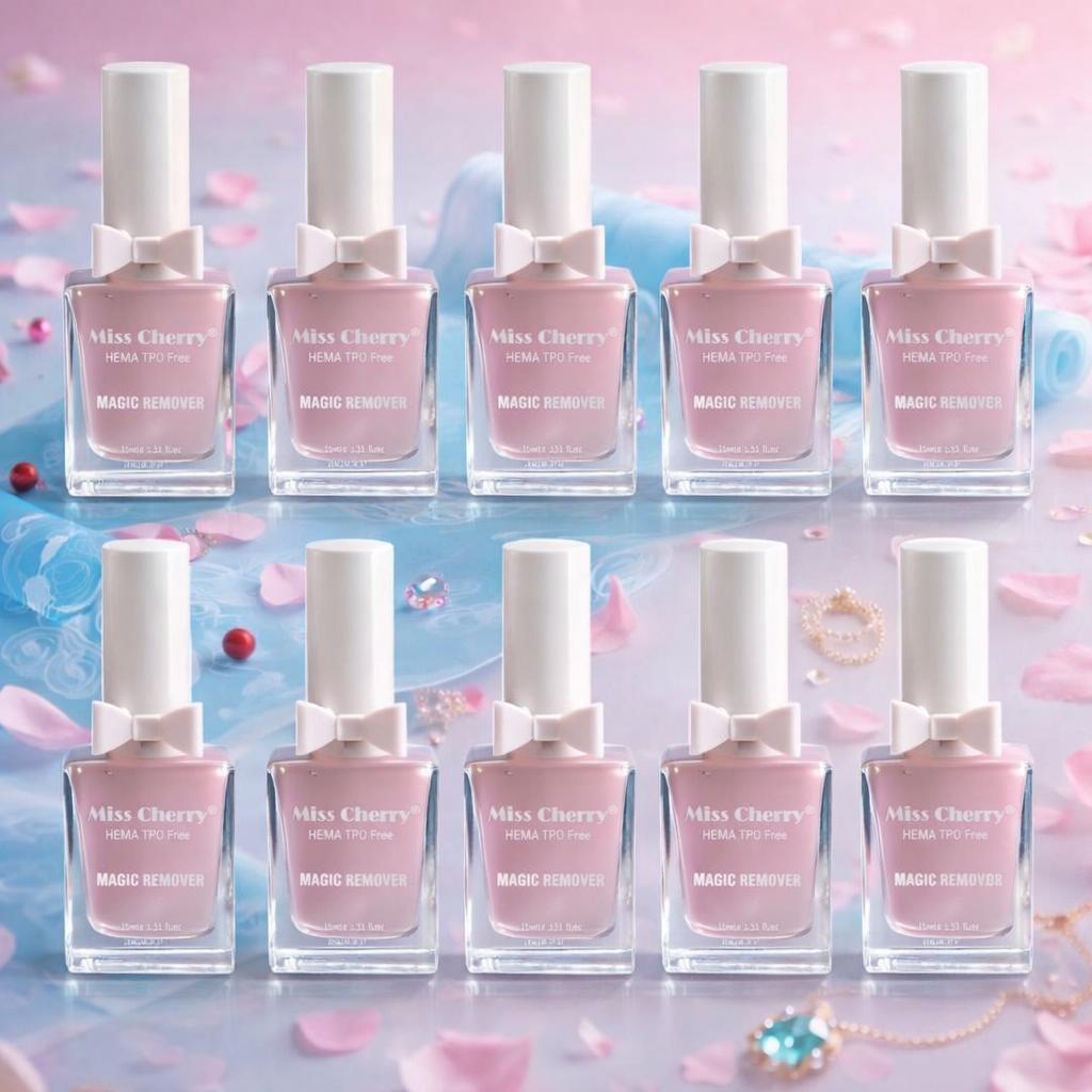 HEMATPOFree Miss Cherry Magic Remover Removedor De Gelishs quita esmalte uñas