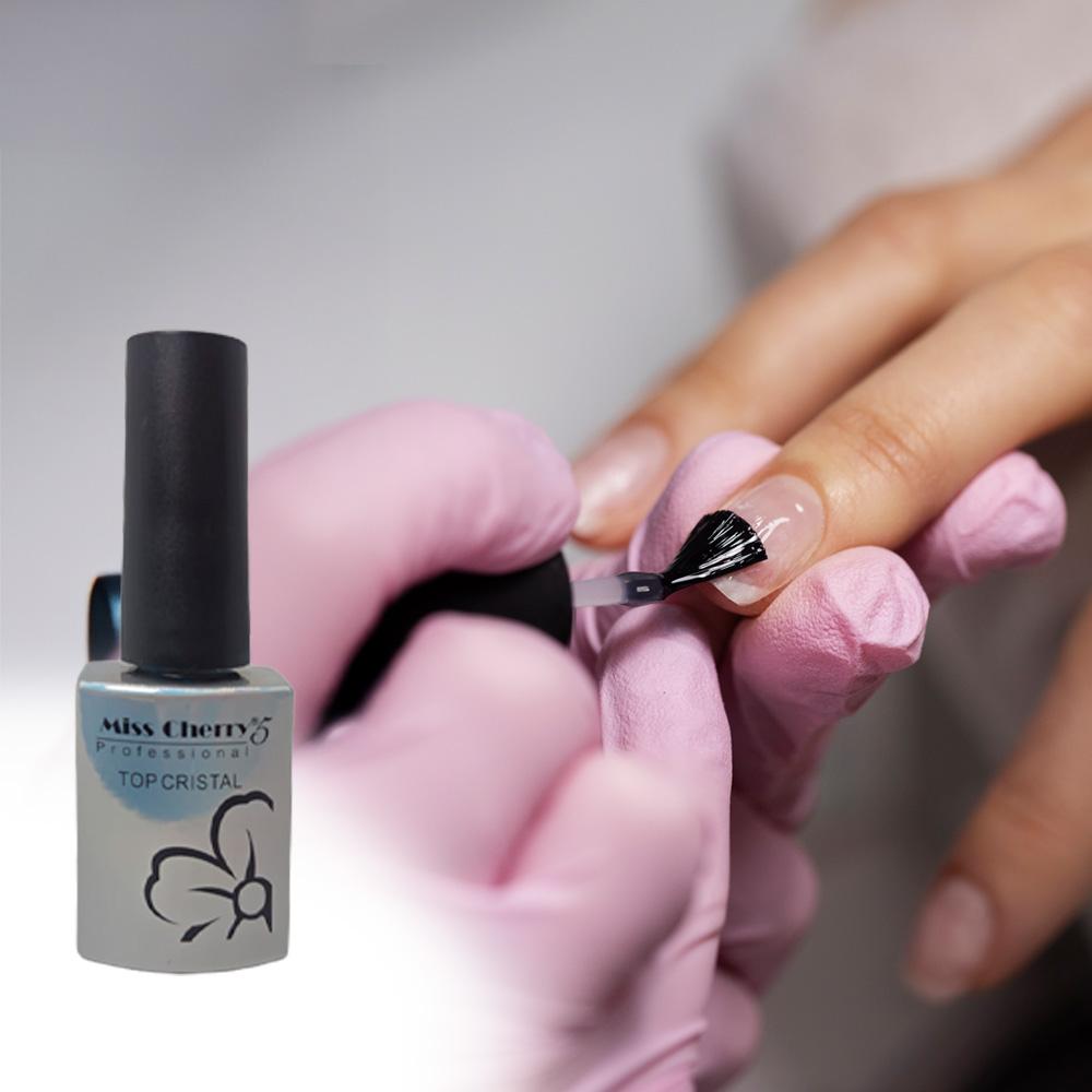 Miss Cherry Gel semipermanente TOP Coat y TOP Cristal Gel Polish Esmalte 12 pcs 10 ml Uñas Nails Efectos
