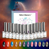 Miss Cherry Gel Unicornio LASER Efecto ojo de gato semipermanente UV/LED para uñas manicura