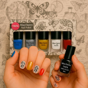 Miss Cherry Tinta para sellos Stamping en uñas barniz semipermanente Esmalte profesional