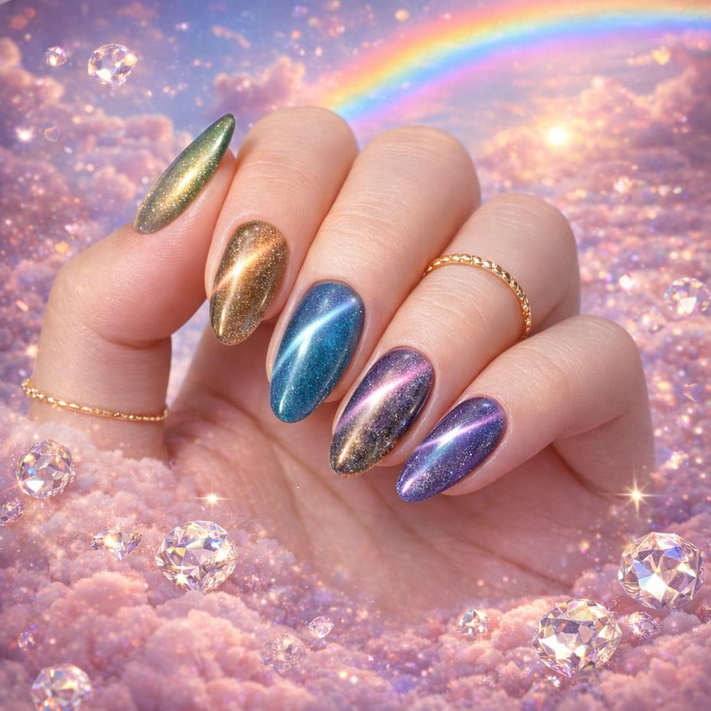 Miss Cherry DIAMANTE ARCOIRIS 6 pcs gama profesional para uñas UV LED gel semipermanente