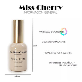 Miss Cherry Rubber Cristal 21ml 6 piezas