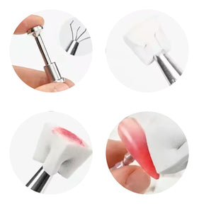 Miss Cherry Difuminador SET de Esponjas y Pinza Para Difuminar color en uñas aplicador para degradado
