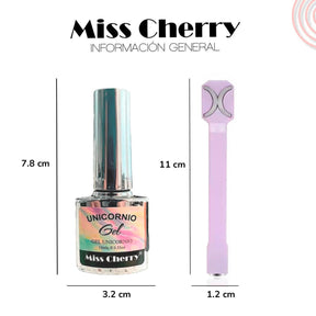 Miss Cherry KIT Magentico 1 Gel Efecto ojo de gato con Iman Incluido para efectos profesional en uña