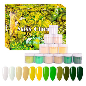Miss Cherry Polvo Acrilico Para Uñas Esculturales 12 Pzs 10g