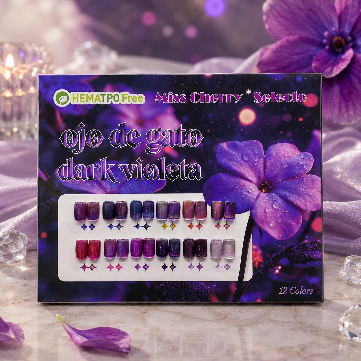 Gel Semipermanente Miss Cherry Ojo de Gato Dark Violeta