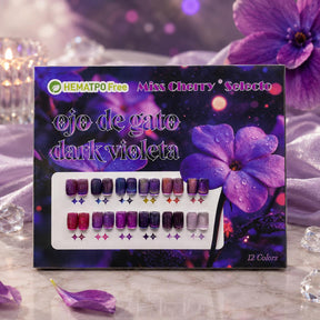 Gel Semipermanente Miss Cherry Ojo de Gato Dark Violeta