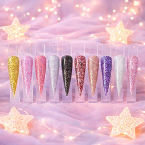 Miss Cherry Polygel manicura con glitter set 12 pz