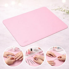 Miss Cherry Tapete de mesa para manicura, para mantener limpio, plegable, lavable