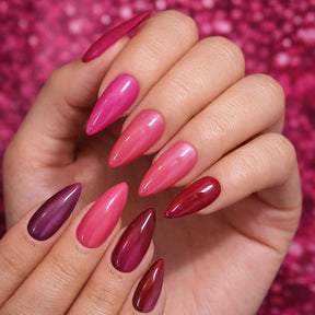 HEMATPOFree Miss Cherry Rose gama ojo de gato efecto gel para uñas