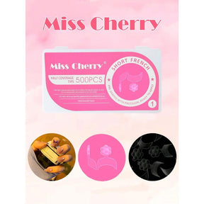 Miss Cherry Tips para el arte de las uñas acrilicas naturales 500 pcs