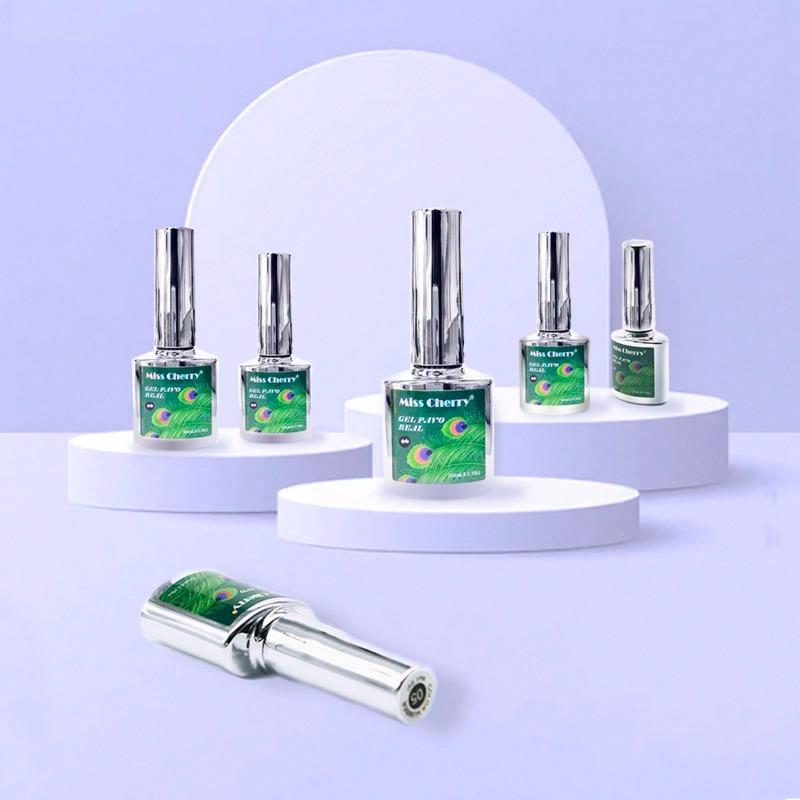 MISS CHERRY Gel esmalte semipermanente para uñas Uv Led PAVO REAL 6 pcs