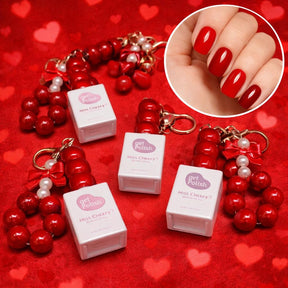 HEMATPO Free Miss Cherry Gel polish de Llavero cute Charm para bolso