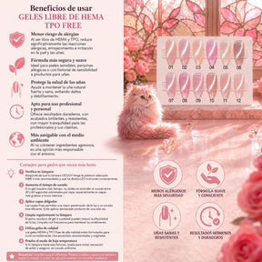 Miss Cherry ojo de gato Cover efecto gel esmalte uñas semipermanente