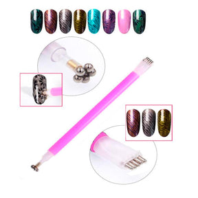 Miss Cherry Imán Para Efecto Ojo De Gato en uñas, Arte en uñas con efecto