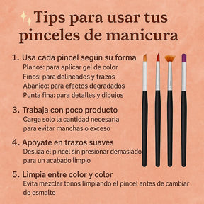 Miss Cherry Pinceles NAIL BRUSH Fashion professional