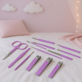 Miss Cherry Set Manicura 12In1 Kit de Manicura y Pedicure Set  Acero Inoxidable herramientas