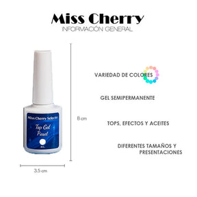 Miss Cherry Gel Esmalte Semipermanente para Uñas TOP Gato Mellizo