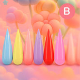 Miss Cherry Gama Gel LECHOSO 10ml 6 Piezas gel semipermanente UV LED profesional Nails manicura uñas