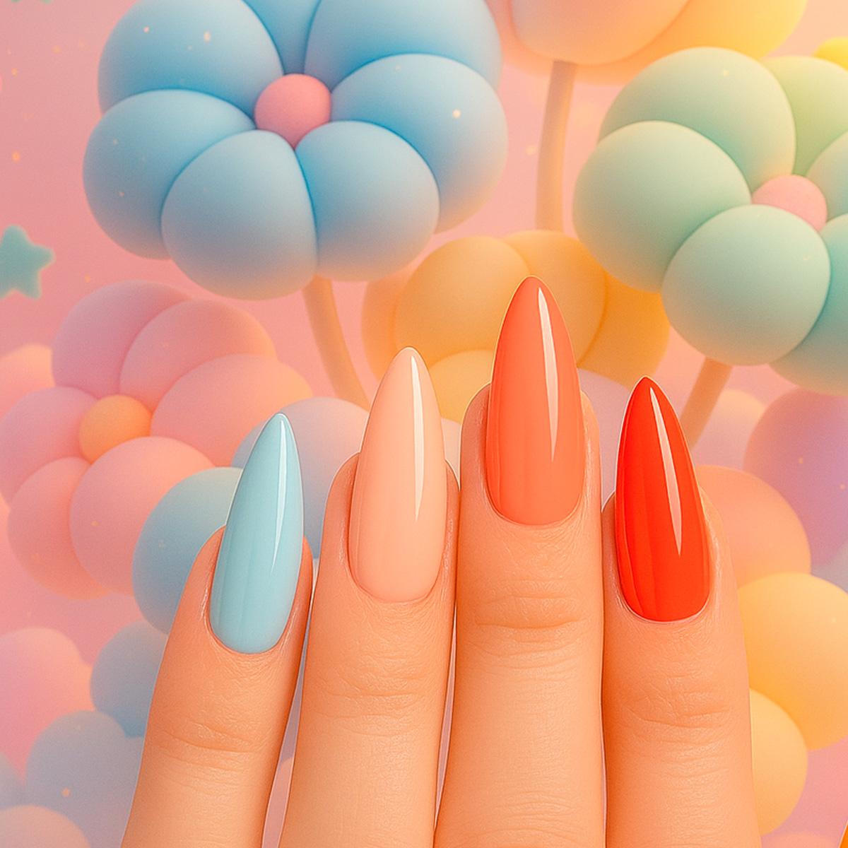 Miss Cherry Gama Gel LECHOSO 10ml 6 Piezas gel semipermanente UV LED profesional Nails manicura uñas