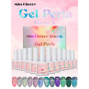 Miss Cherry Gama PERLA gel UV LED semipermanente profesional  12 pcs