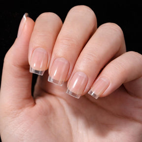 Miss Cherry 600pz Tips con sonrisa Mini cuadrada Postizas Corto, 12 Tamaños media punta