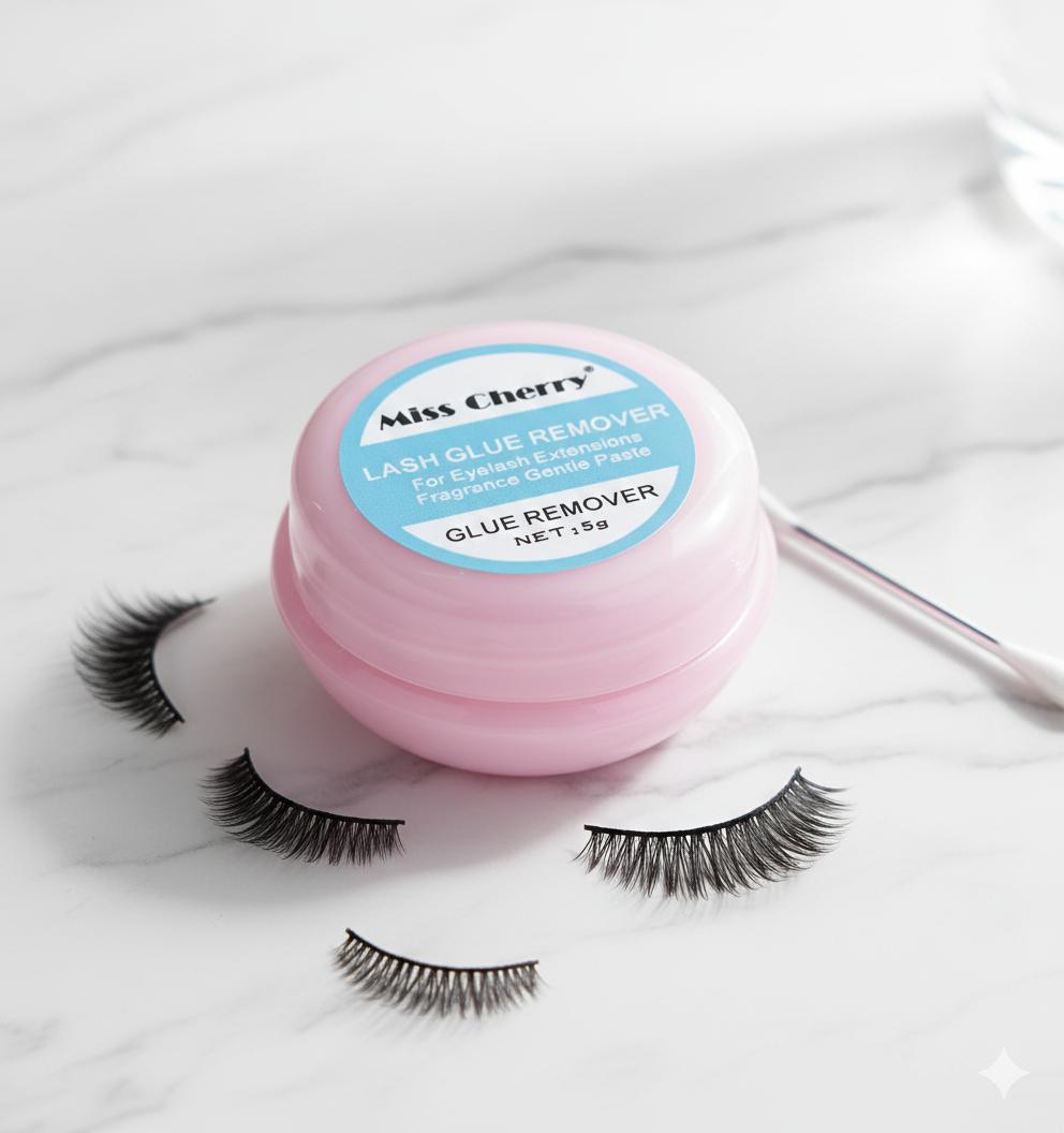 Miss Cherry 1PZ Crema removedora de extensiones de pestañas removedor De Pestañas 1x1 Extensión Lash
