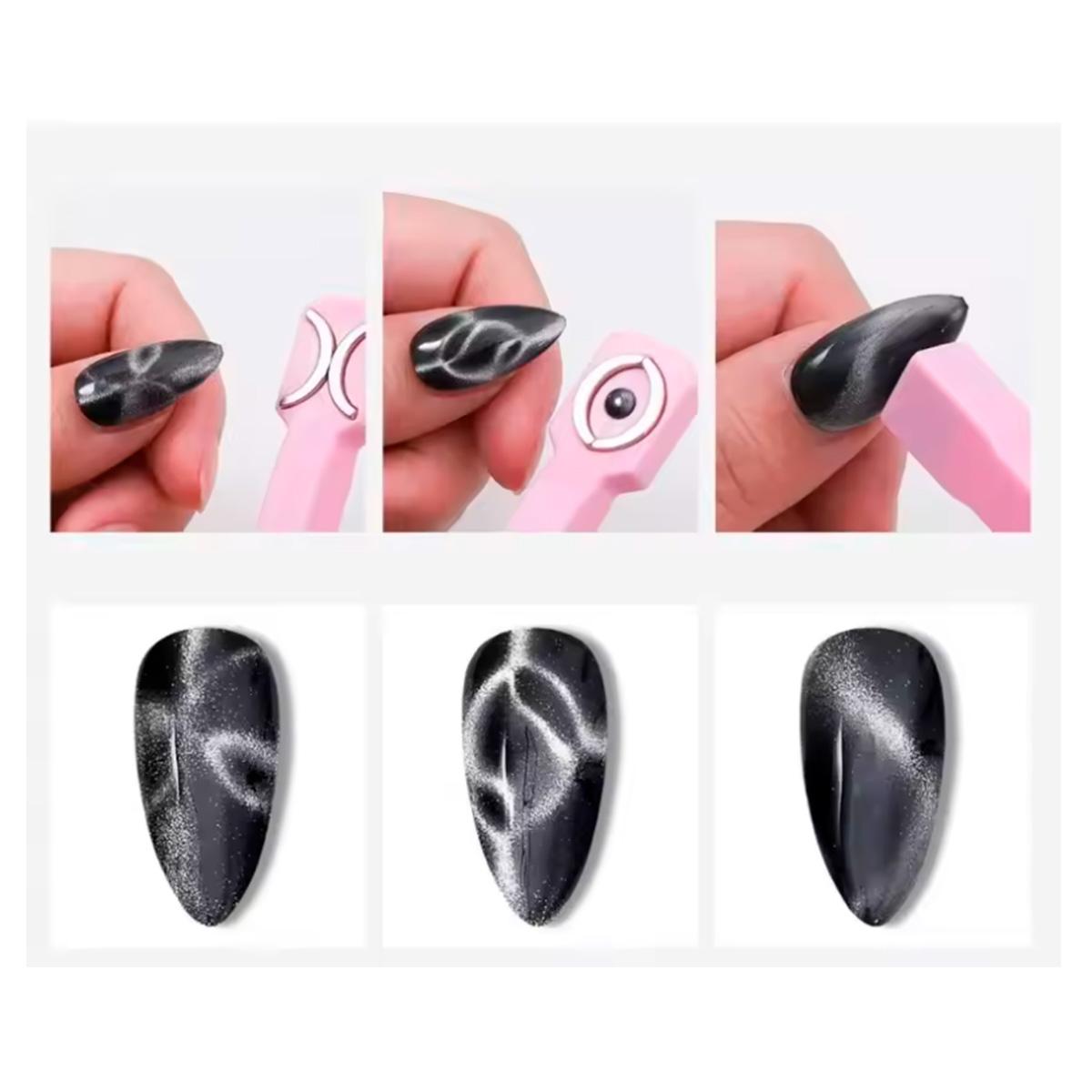 Miss Cherry Iman varita 3en1 Para Efecto Ojo De Gato en uñas, Arte en uñas con efecto