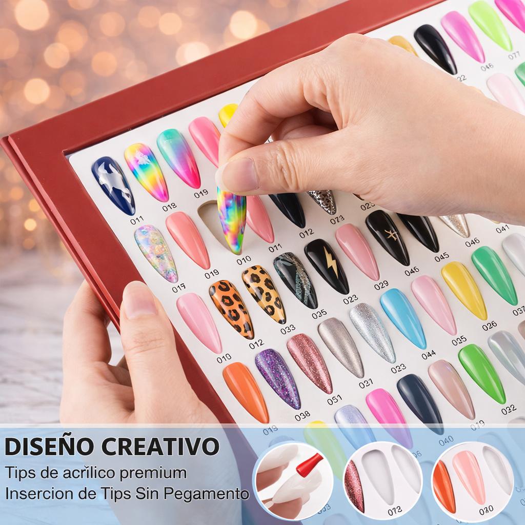 Miss Cherry Libro de exhibición de colores de uñas Tablero de Exhibición para Esmalte en Gel