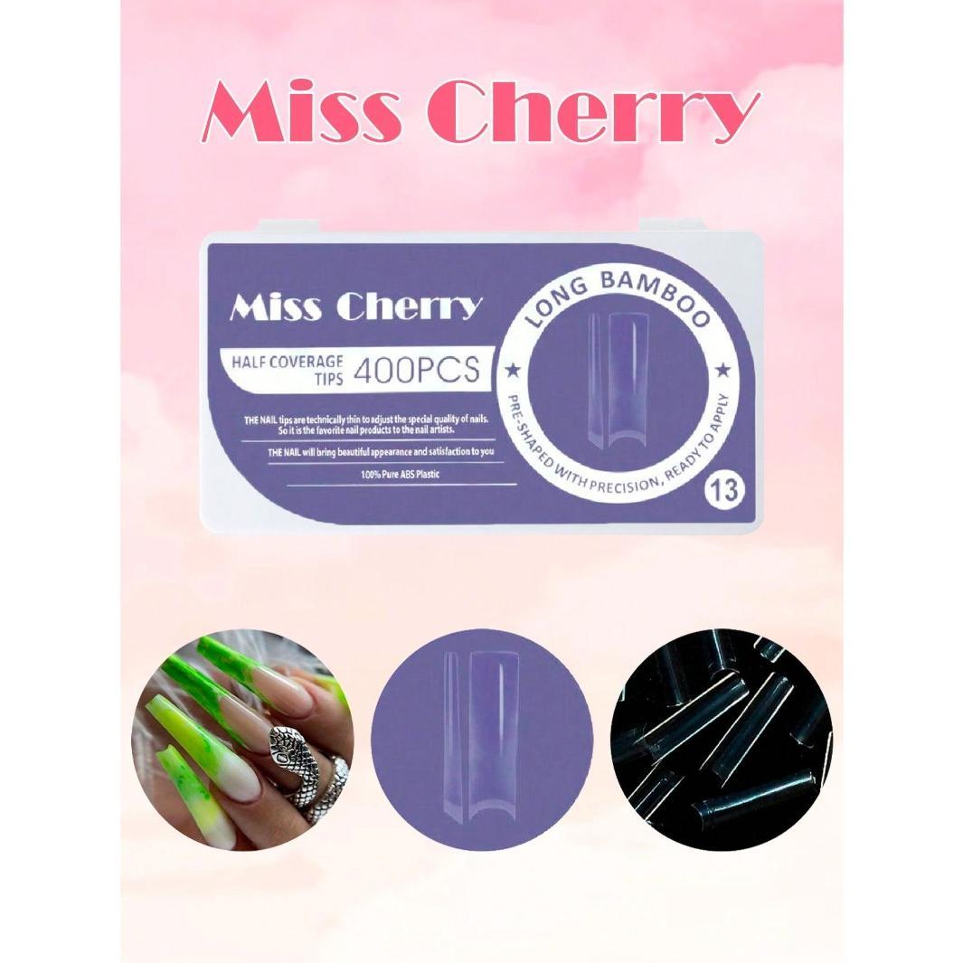 Miss Cherry Tips para el arte de las uñas acrilicas naturales 500 pcs