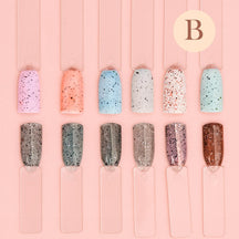 Miss Cherry Chocolate Efecto sal Marina gel semipermanete traslucido con efecto textura